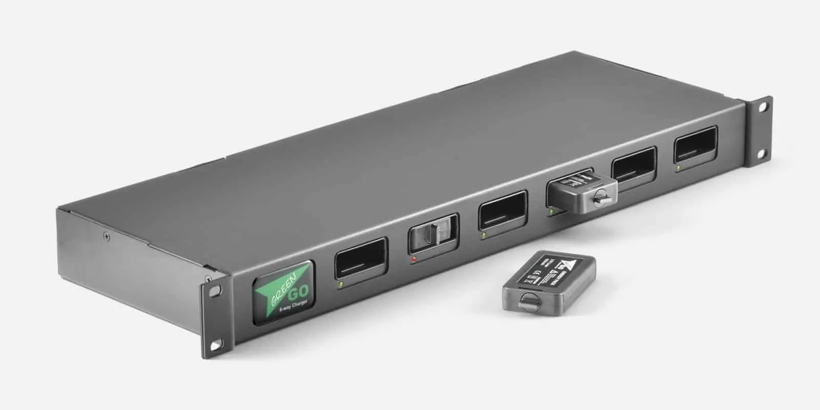 Bigabox Productions Comms & Talkback equipment hire: Green-GO 6 Way Battery Charger