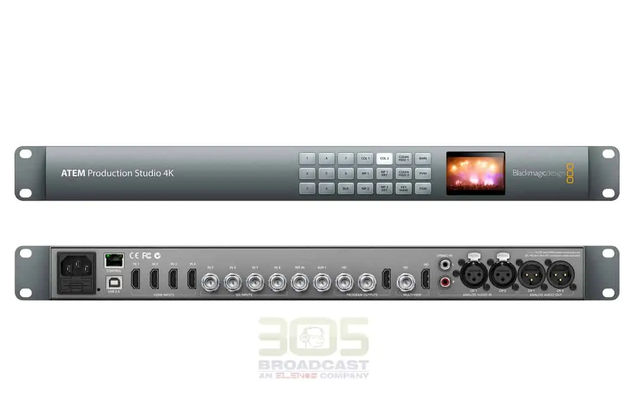 Product image of the BlackMagic ATEM Production Studio 4k supplied by Bigabox Productions LED Video control & playback equipment hire