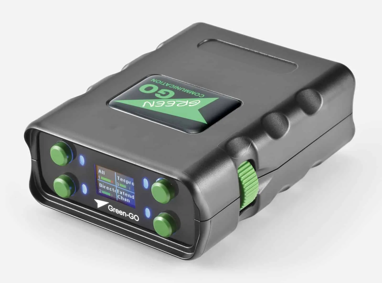 Bigabox Productions Comms & Talkback equipment hire: Green-GO Beltpack X|