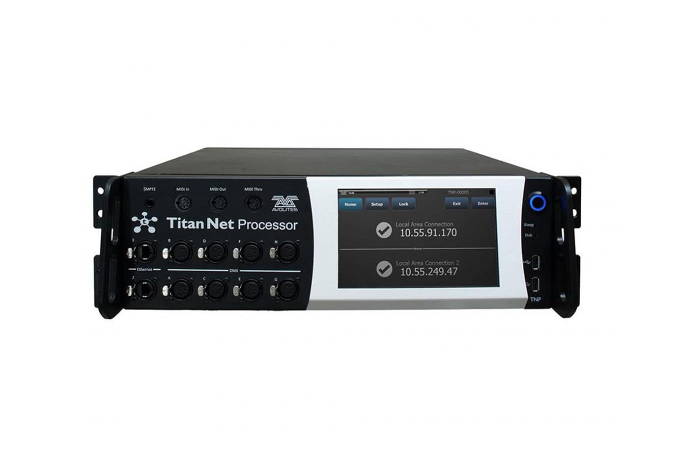 Aviolites Titan Net Processor Dry Hire | Bigabox Productions||Aviolites Titan Net Processor Angled Dry Hire | Bigabox Productions